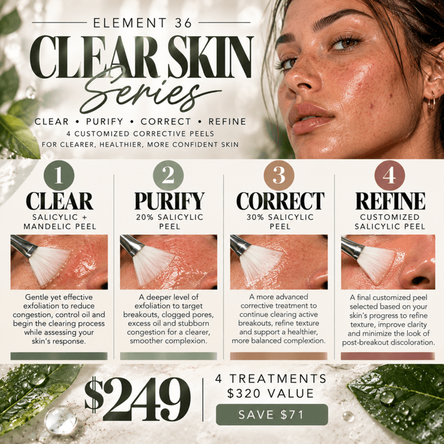Clear Skin Peel Series at Element 36 Spa in Pinckney, MI